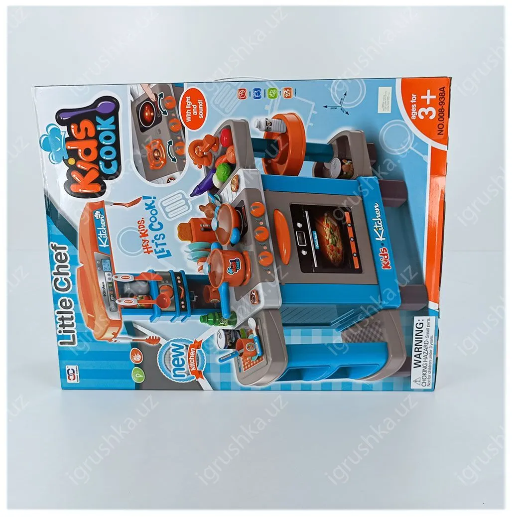 картинка Игровой Набор Большая Интерактивная Кухня Xiong Cheng Kids Chef с аксессуарами 008-938А от магазина igrushka.uz