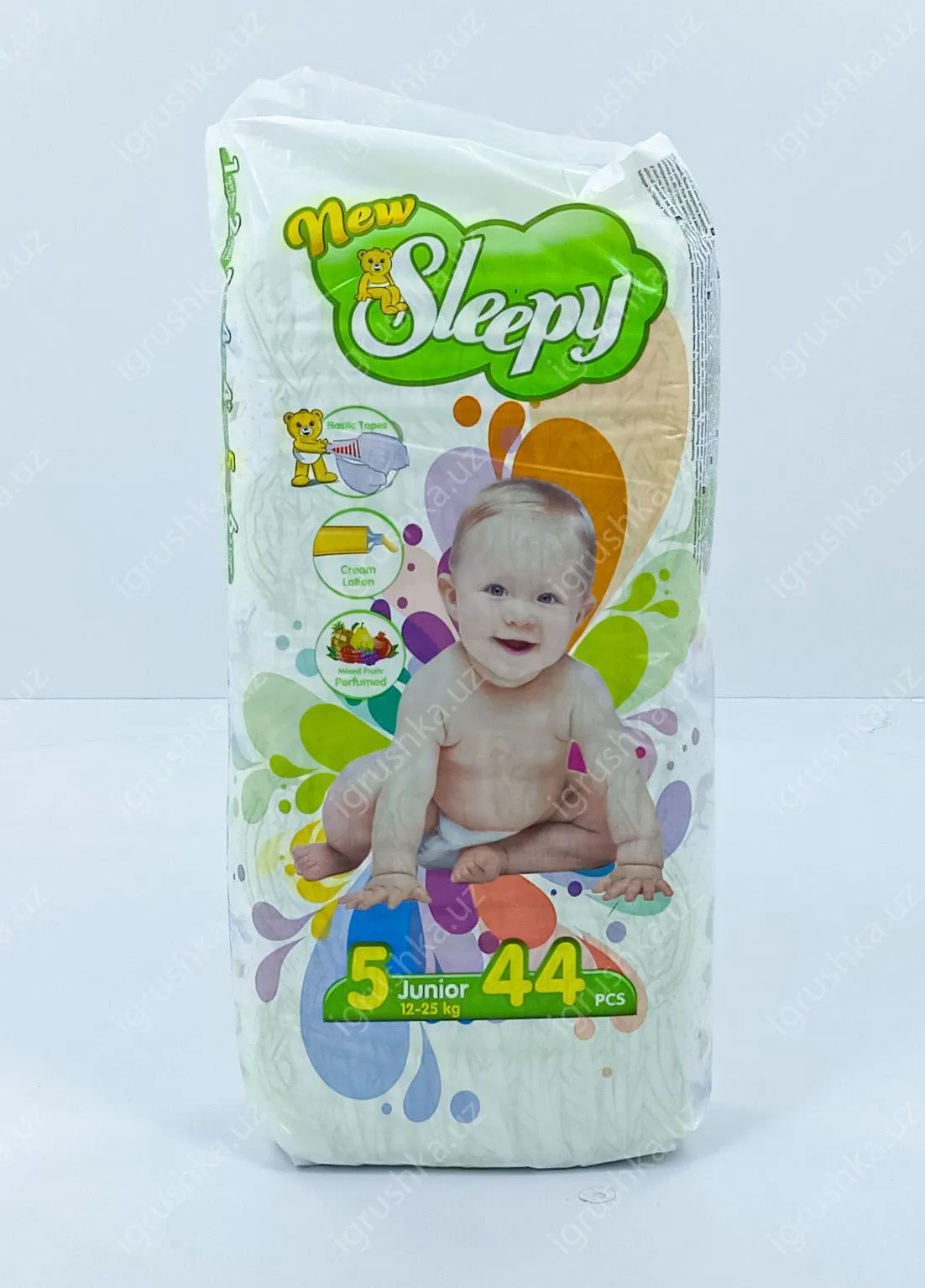 картинка Детские подгузники New Sleepy 11-18 кг 5-Младший 44 шт от магазина igrushka.uz