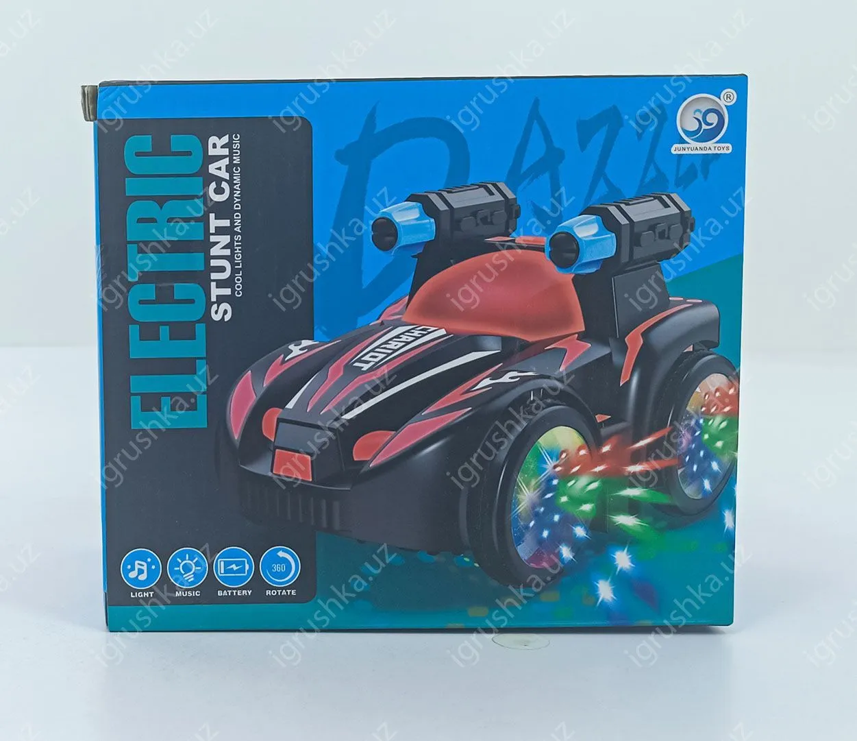 картинка Игрушечная машинка для детей, вращающаяся со светом и музыкой от магазина igrushka.uz