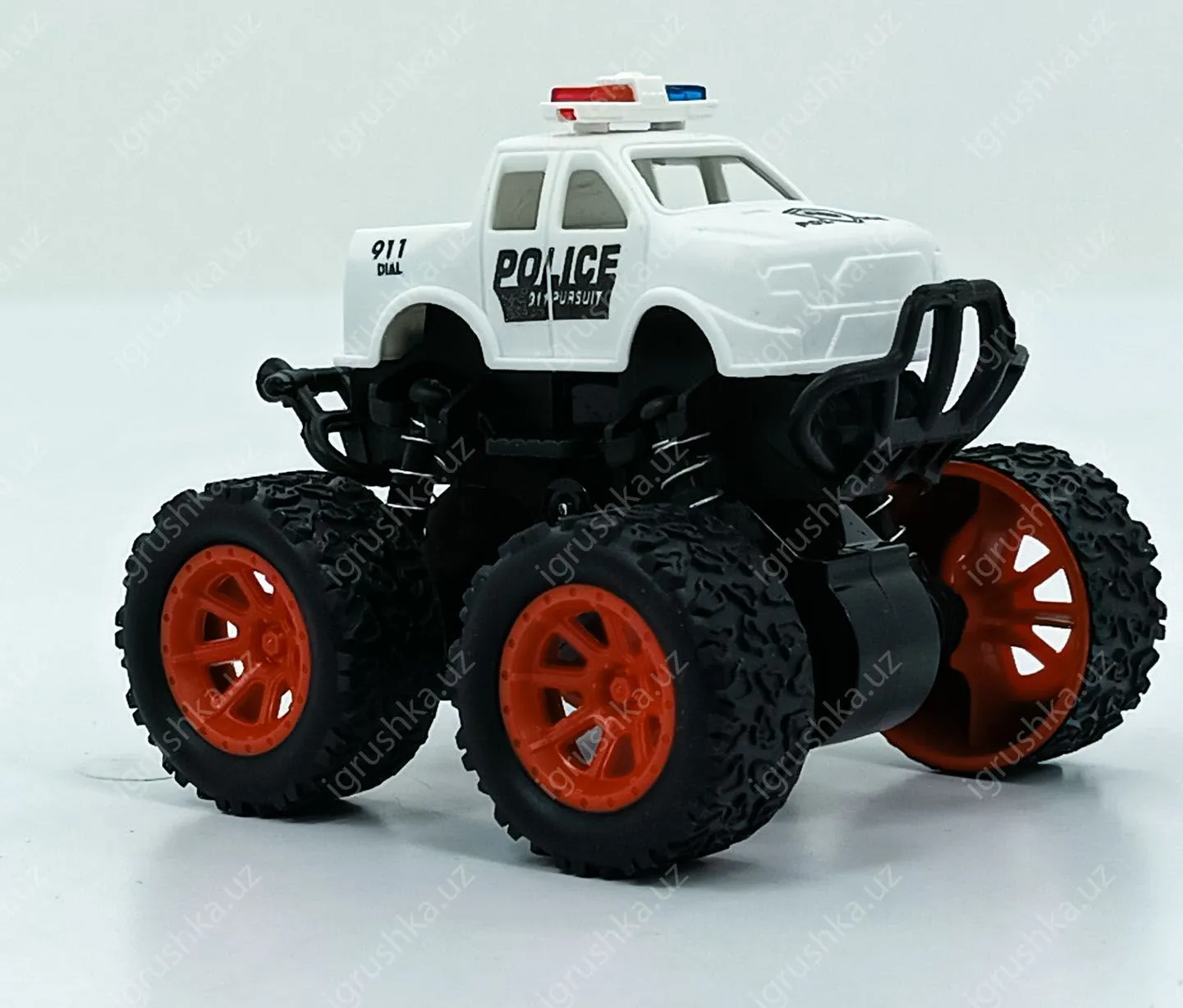 картинка Игрушечные полицейские машинки на огромных шин (без упаковки) (цена за 1 шт) от магазина igrushka.uz