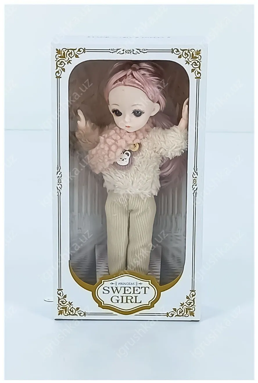 картинка Кукла шарнирная, 23 см, для девочек SWEET GIRL от магазина igrushka.uz
