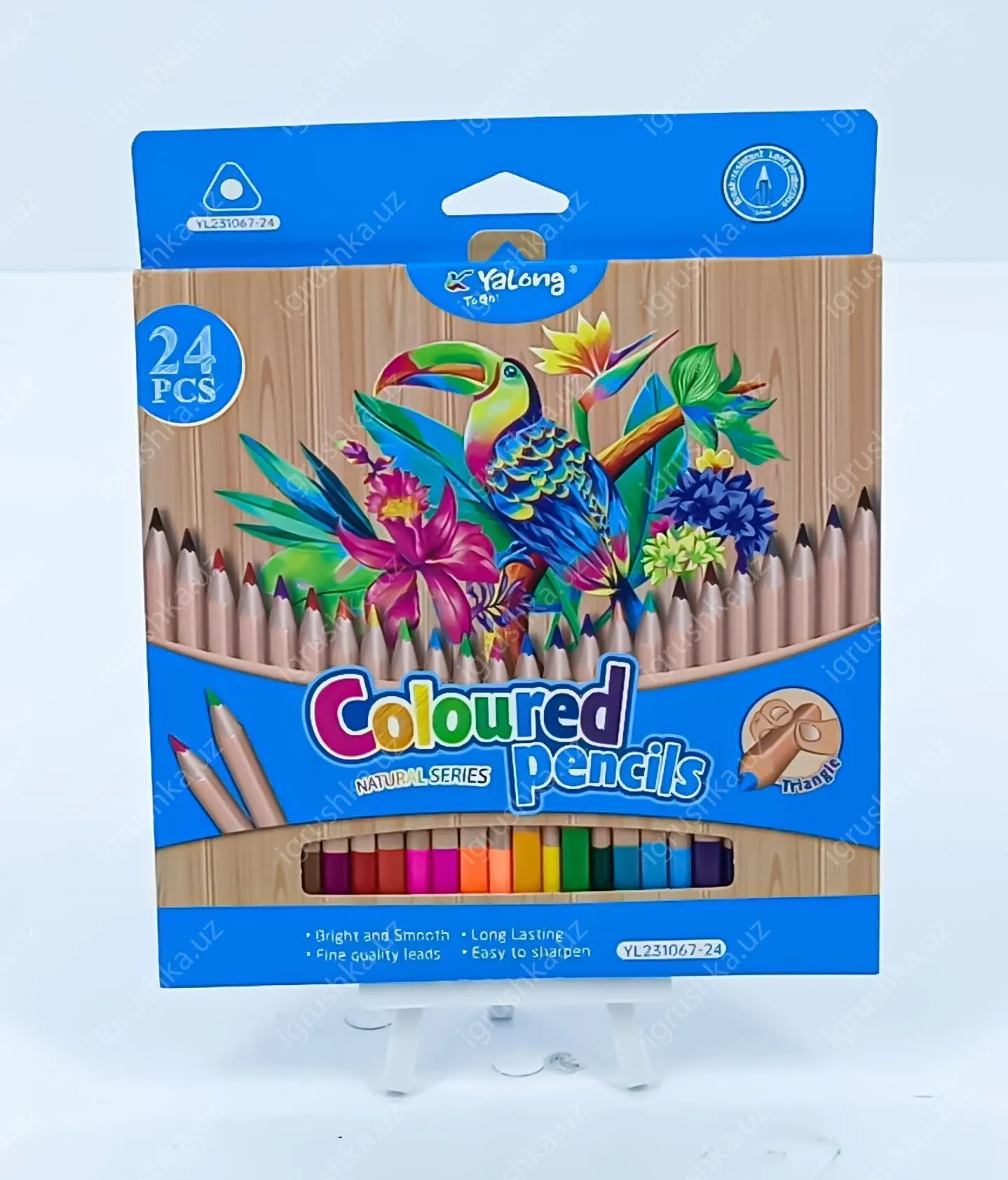 картинка Цветные карандаши для рисования Yalong YL231067-24 24 шт от магазина igrushka.uz