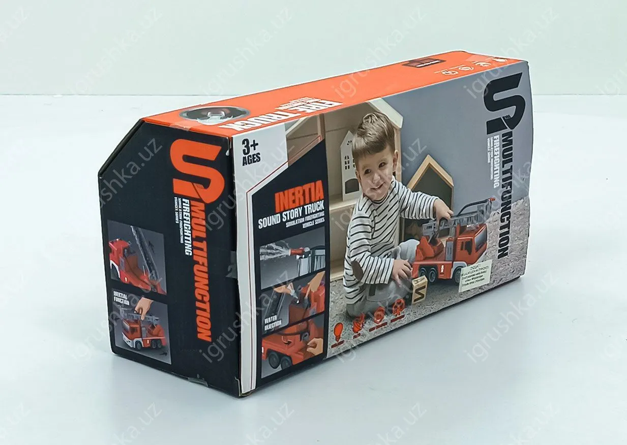 картинка Пожарная Машина Игрушка Стреляет Водой со световыми и звуковыми эффектами + вода от магазина igrushka.uz