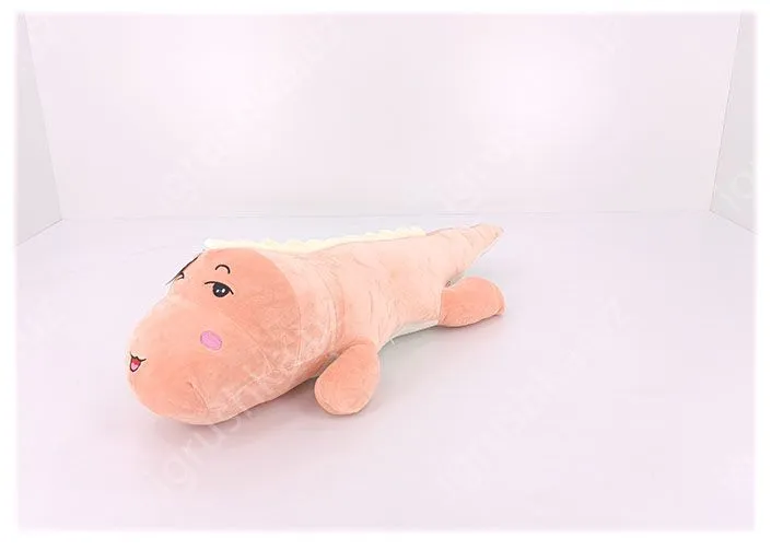 картинка Мягкая игрушка-подушка Динозавр длинная 88 см, Zakir Toys, персиковая от магазина igrushka.uz