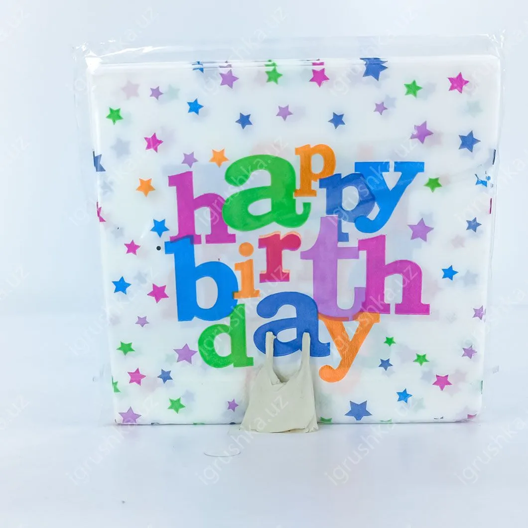 картинка Салфетки детские на праздник Happy Birthday от магазина igrushka.uz