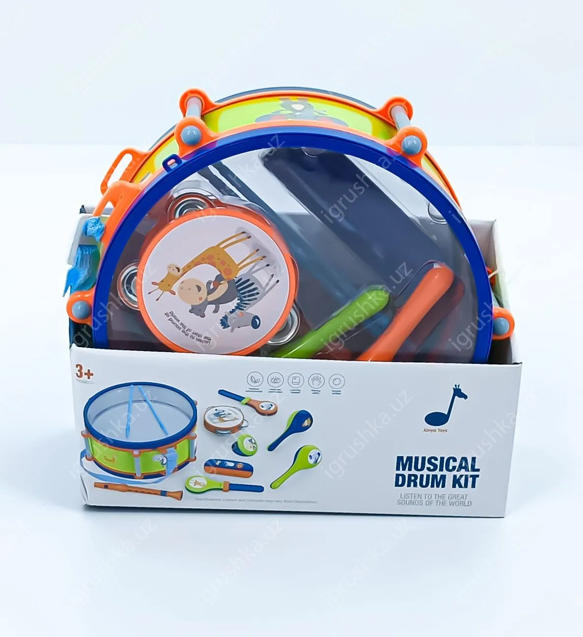 картинка Набор музыкальных инструментов "Зверята", 9 предметов от магазина igrushka.uz
