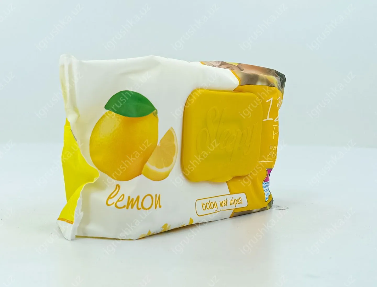 картинка Влажные салфетки Sleepy лимон (baby wet wipes) 120шт. от магазина igrushka.uz