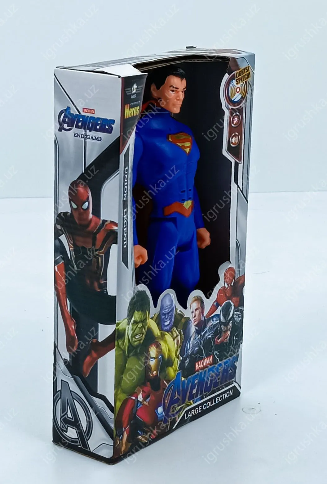 картинка 29см Фигурка игрушка супергерой "Супермен 2", игрушка для мальчика от магазина igrushka.uz