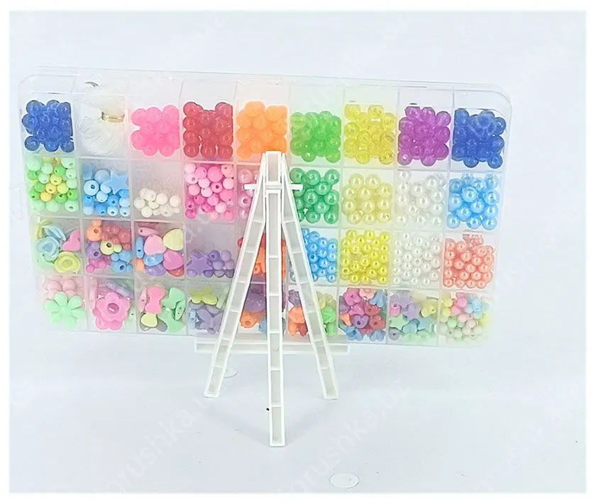 картинка Набор для создания ожерелий, браслетов, брелков, HAND BEADED от магазина igrushka.uz