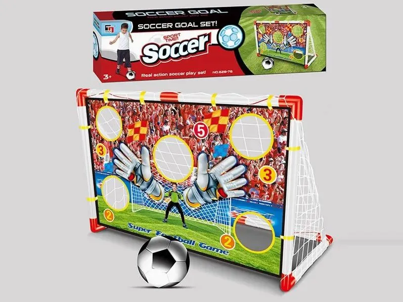 картинка Игровой набор для футбольных ворот "Реальное действие" для мальчиков, спортивная игрушка для активных игр на улице, забавные спортивные игрушки для детей от магазина igrushka.uz