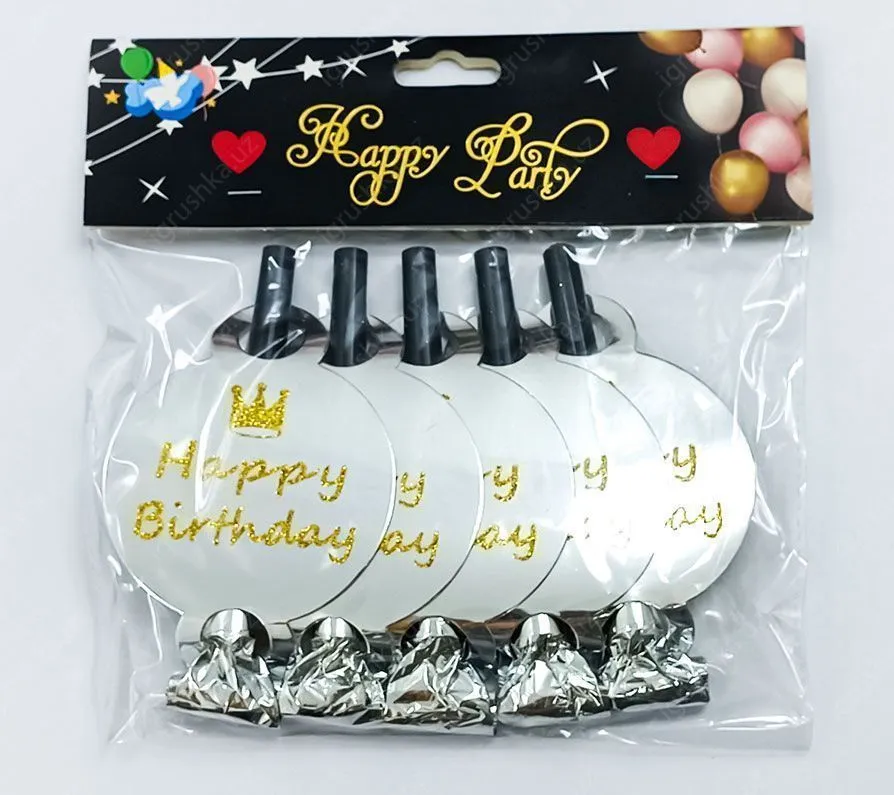 картинка Дудка язычок С днем рождения , 5 штук от магазина igrushka.uz