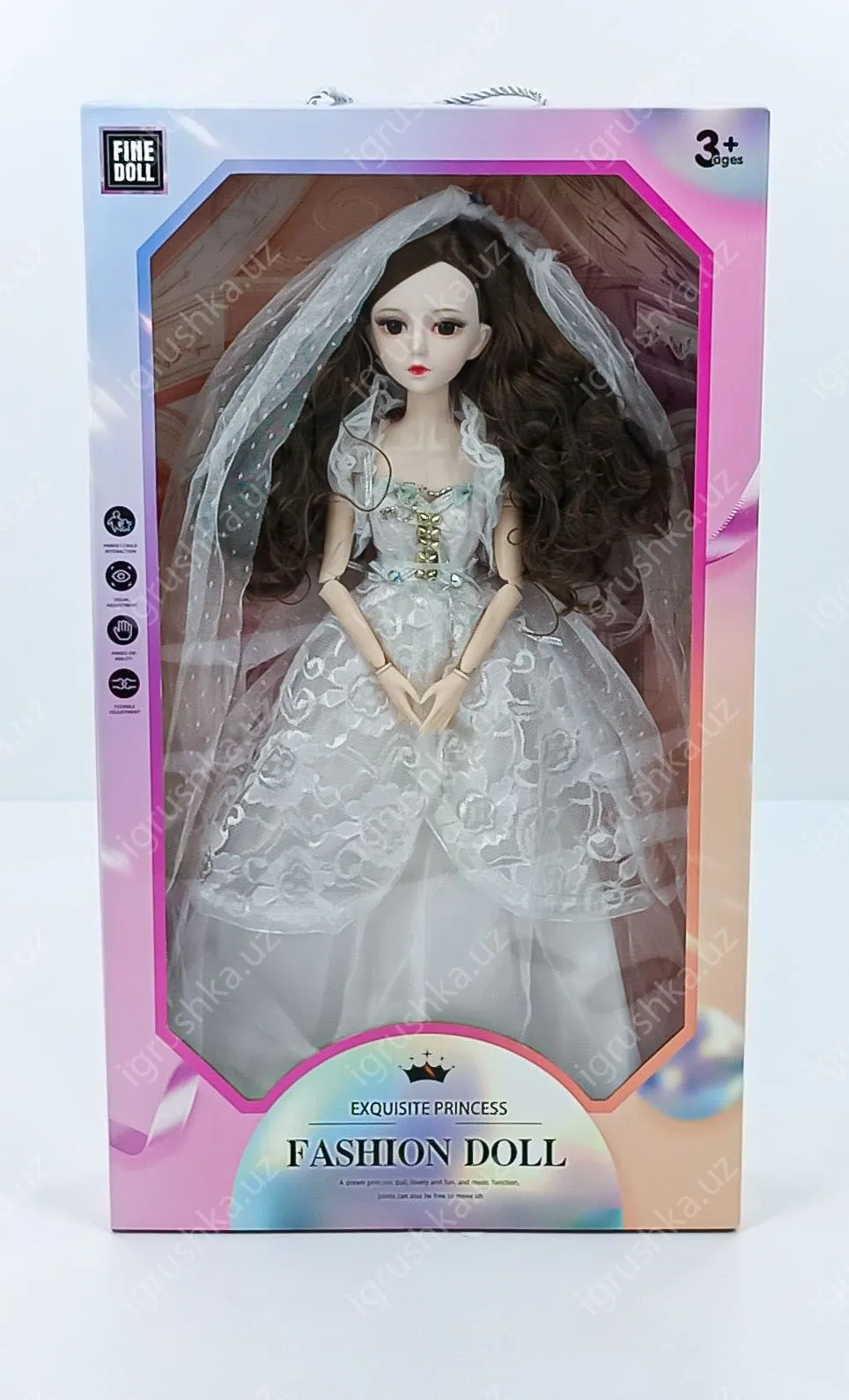 картинка Кукла Барби-принцесса длиной 60 см, подарок на день рождения для девочек от магазина igrushka.uz
