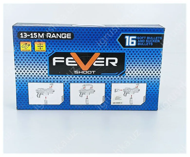 картинка Бластер на поролоновых патронах, на батарейках 16 пуль 99003 от магазина igrushka.uz