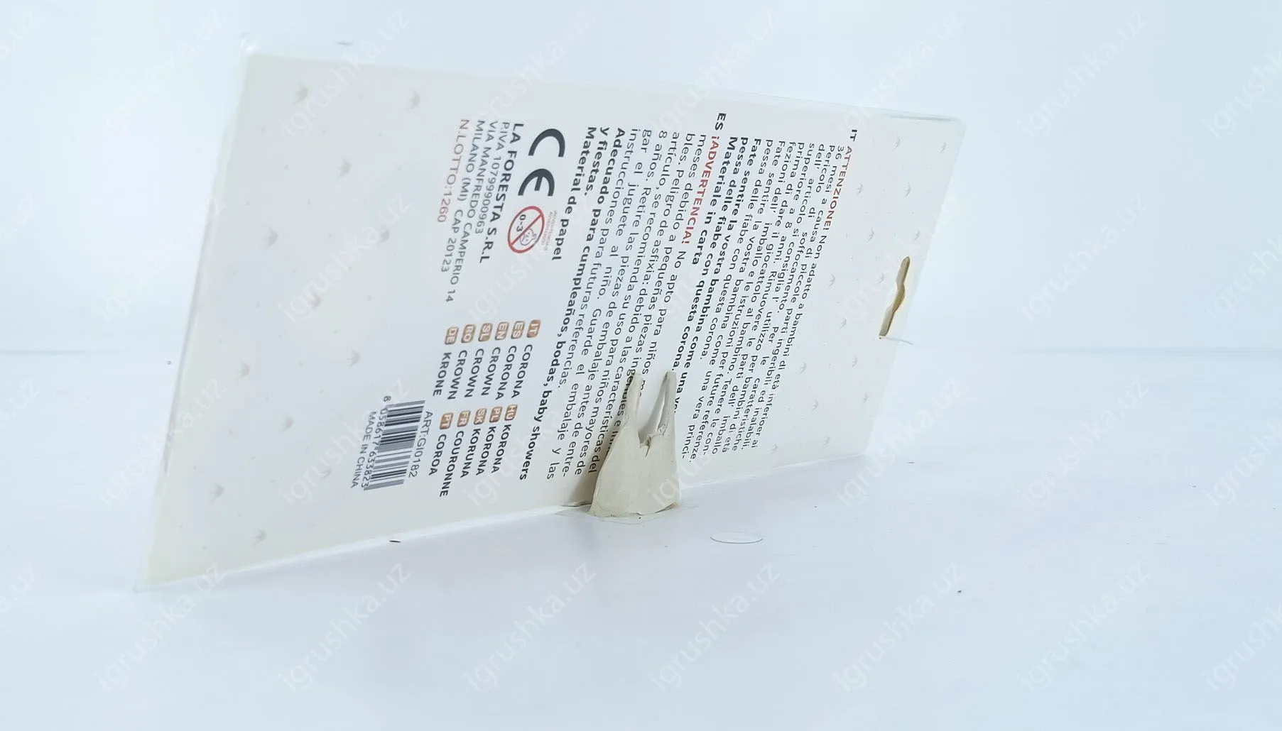 картинка Короны для праздника PARTY GO Розовая 6 шт. от магазина igrushka.uz