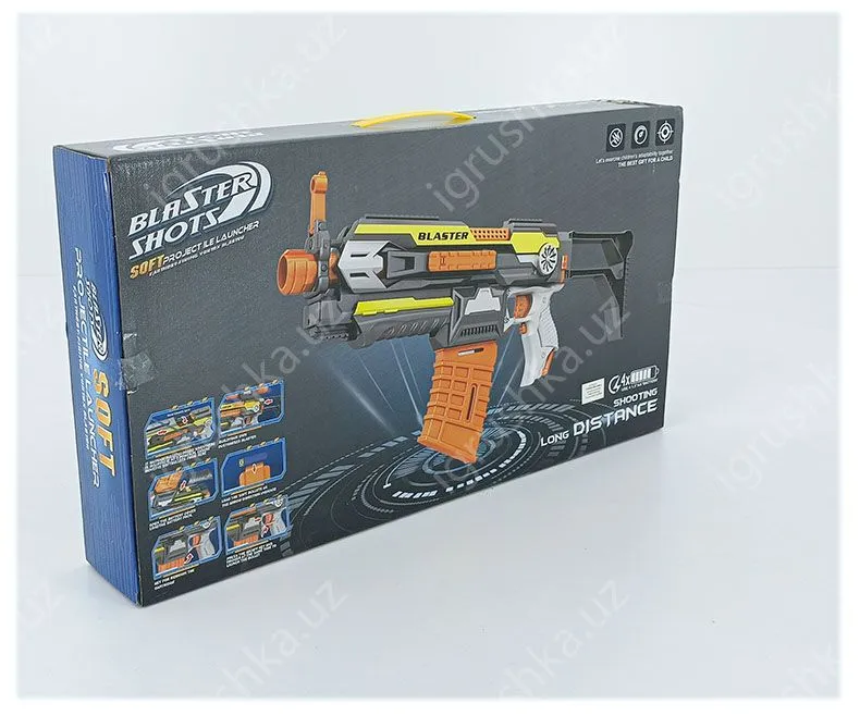 картинка Бластер-автомат «Blaster» с 20 пулями от магазина igrushka.uz