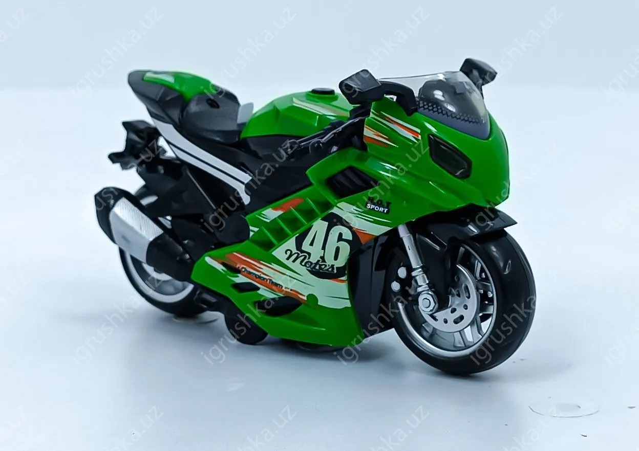 картинка Игрушки игрушечный мотоцикл коллекционный мото инерционный от магазина igrushka.uz