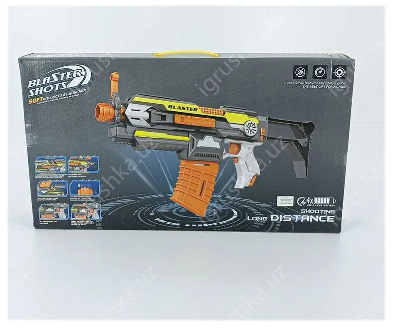 картинка Бластер-автомат «Blaster» с 20 пулями от магазина igrushka.uz