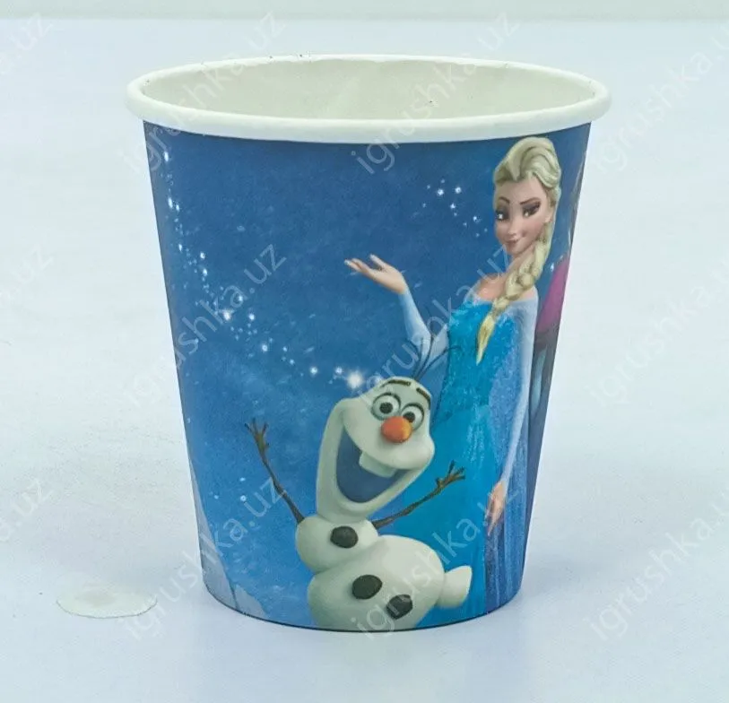 картинка Стаканчики детские одноразовые "Холодное сердцеь 2" 8 см от магазина igrushka.uz
