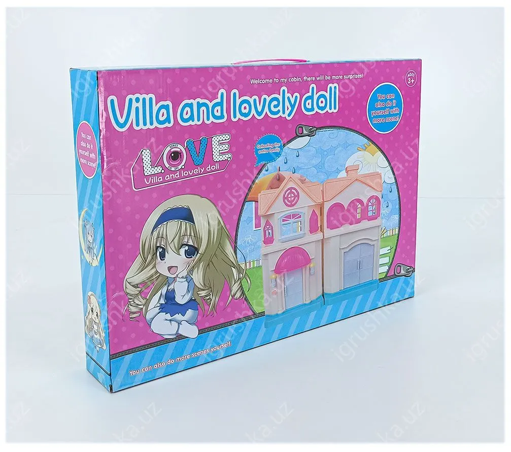 картинка Домик для кукол "Villa and lovely doll" 1361668-11C от магазина igrushka.uz