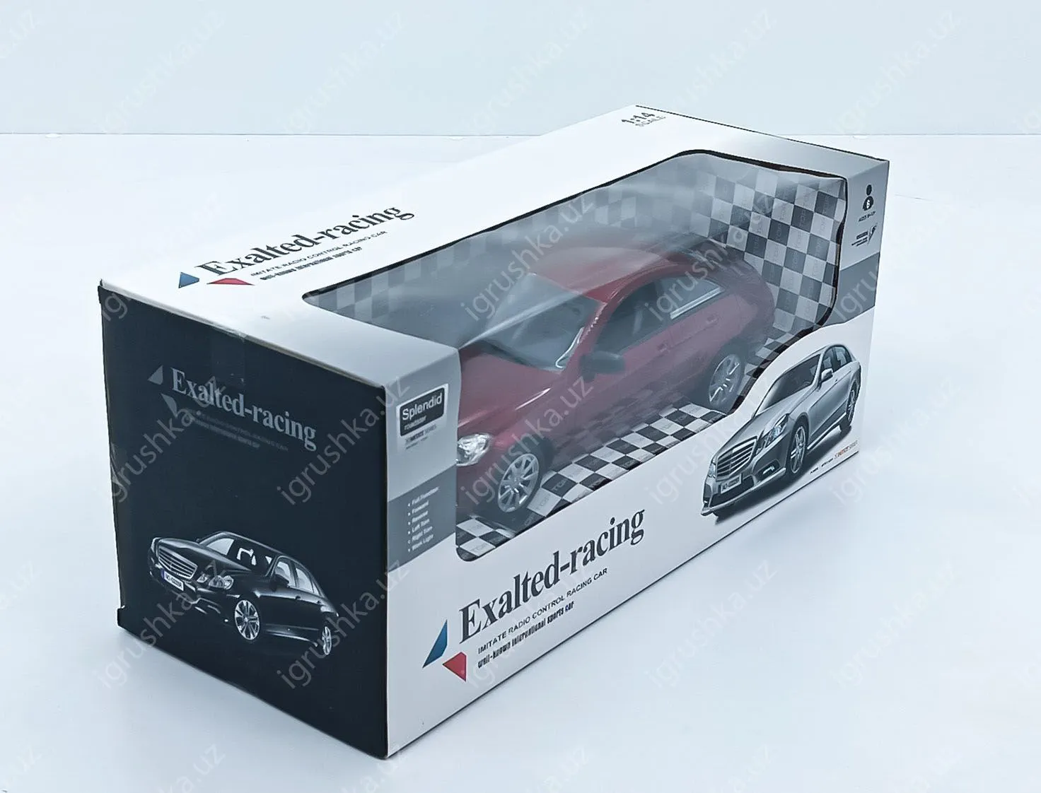 картинка Радиоуправляемая машина Mercedes-Benz Е63 с аккумулятором (красный) 32 см от магазина igrushka.uz