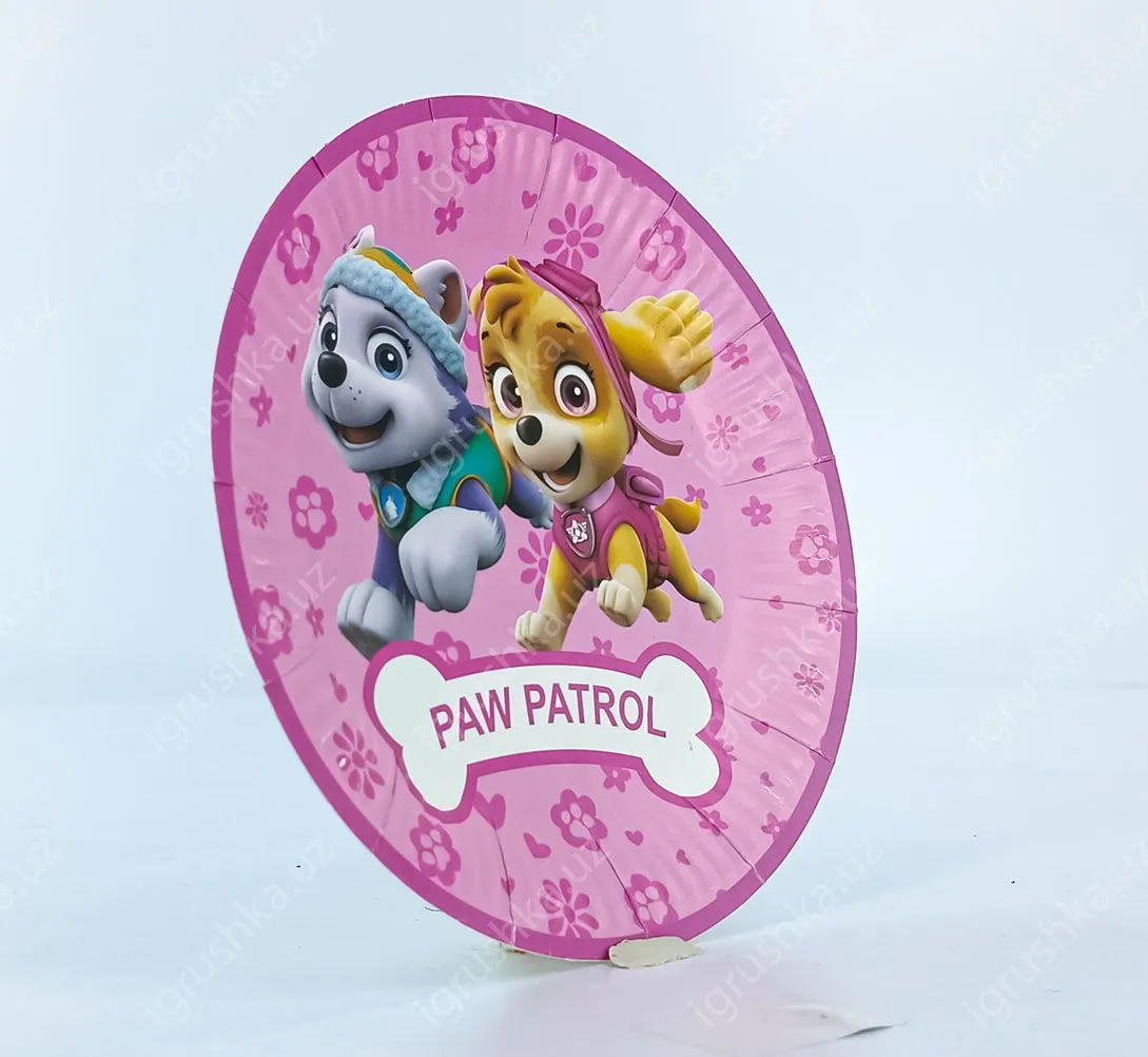картинка Одноразовые тарелки детские "Щенячий патруль" (PAW PATROL) 18.5 см от магазина igrushka.uz