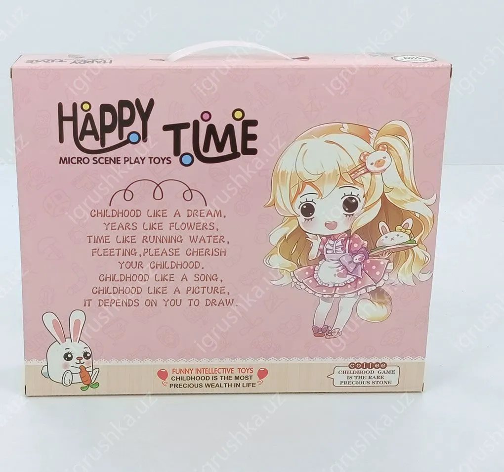 картинка Игровой набор с куклой Happy Time: туалетный столик и питомцы от магазина igrushka.uz