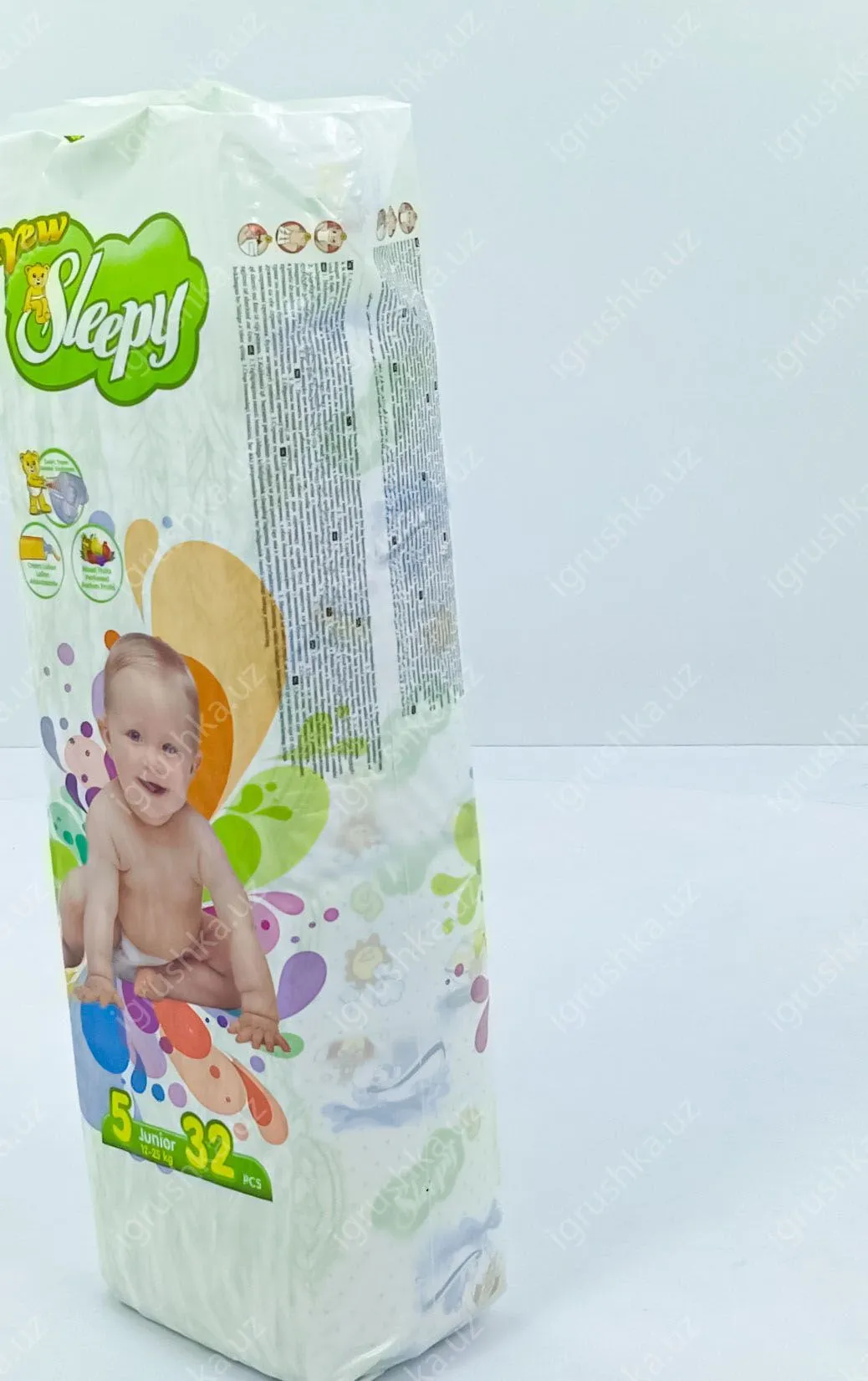 картинка Детские подгузники New Sleepy 11-18 кг 5-Младший 32 шт от магазина igrushka.uz