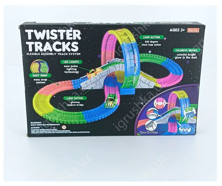 картинка Автомобильные треки "TWISTER TRACKS" 172 детали от магазина igrushka.uz