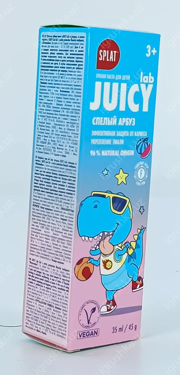 картинка Детская зубная паста SPLAT JUICY LAB с гидроксиапатитом кальция. Сочный Арбуз от магазина igrushka.uz