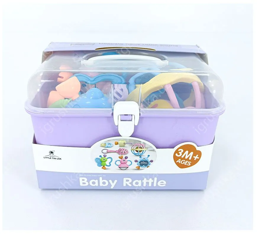 картинка Детский набор Baby Rattle погремушек и прорезывателей для малышей, 7 шт от магазина igrushka.uz