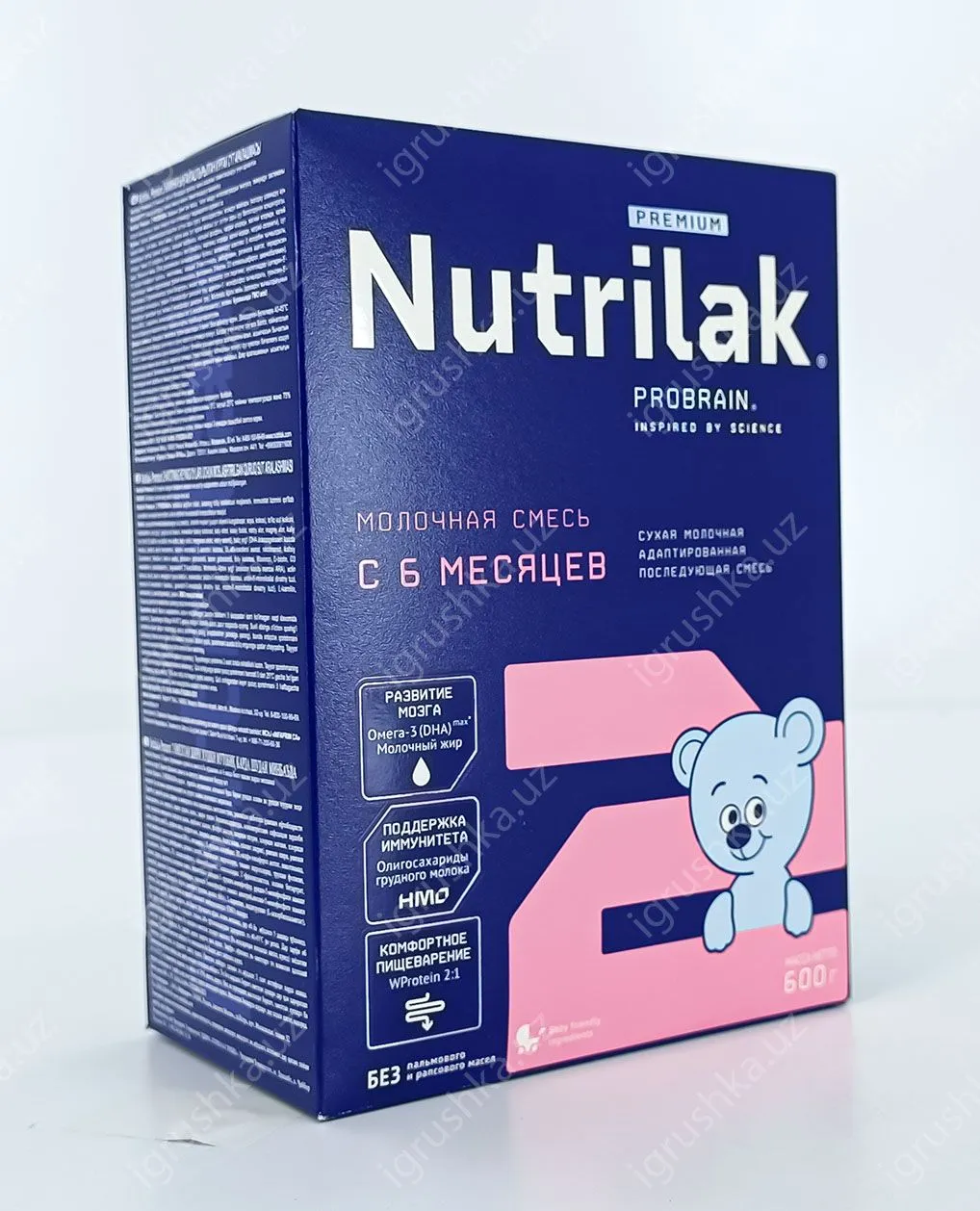 картинка Nutrilak Premium 2 Смесь молочная сухая адаптированная последующая. Для детей с 6 до 12 месяцев 600гр. от магазина igrushka.uz