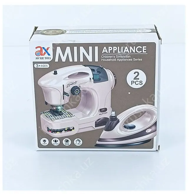 картинка Набор Mini Appliance: швейная машинка и утюг, 2 предмета, 3+ от магазина igrushka.uz