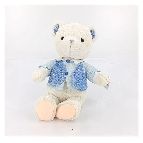 картинка Белый медведь в одежде 48см от магазина igrushka.uz