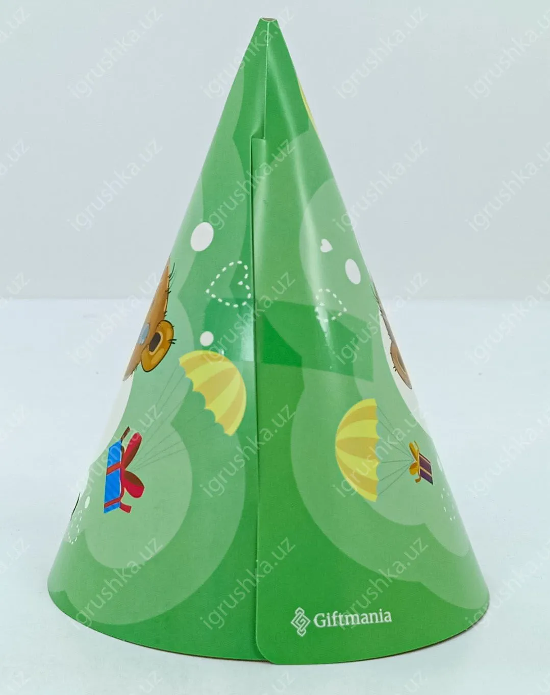 картинка Праздничные шапочки для детей - Happy birthday! Мишка (Цена за 1 штук) от магазина igrushka.uz