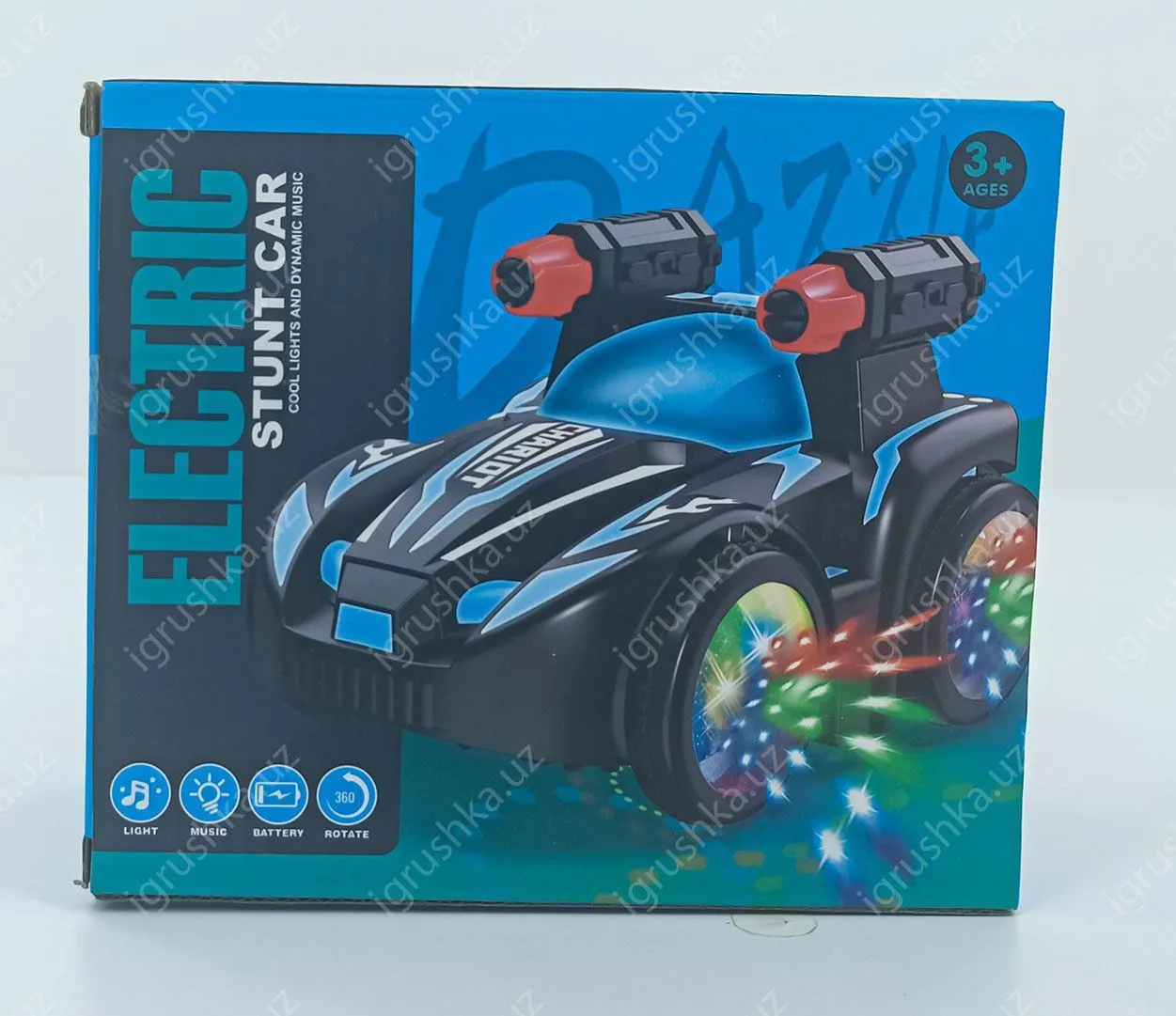 картинка Игрушечная машинка для детей, вращающаяся со светом и музыкой от магазина igrushka.uz