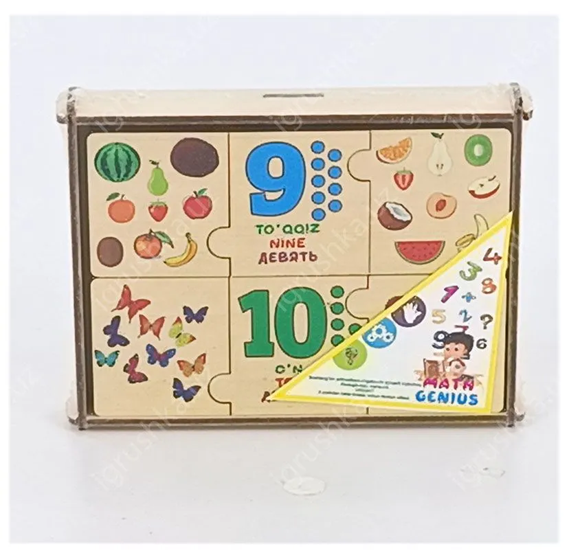 картинка Деревянные пазлы рамка вкладыш, для развития мелкой моторики, мозайка, конструктор от магазина igrushka.uz