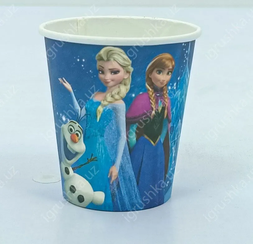 картинка Стаканчики детские одноразовые "Холодное сердцеь 2" 8 см от магазина igrushka.uz