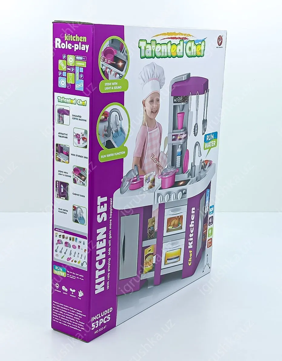 картинка Игровая кухня Talented Chef с водой, светом и звуком, 53 пр. от магазина igrushka.uz