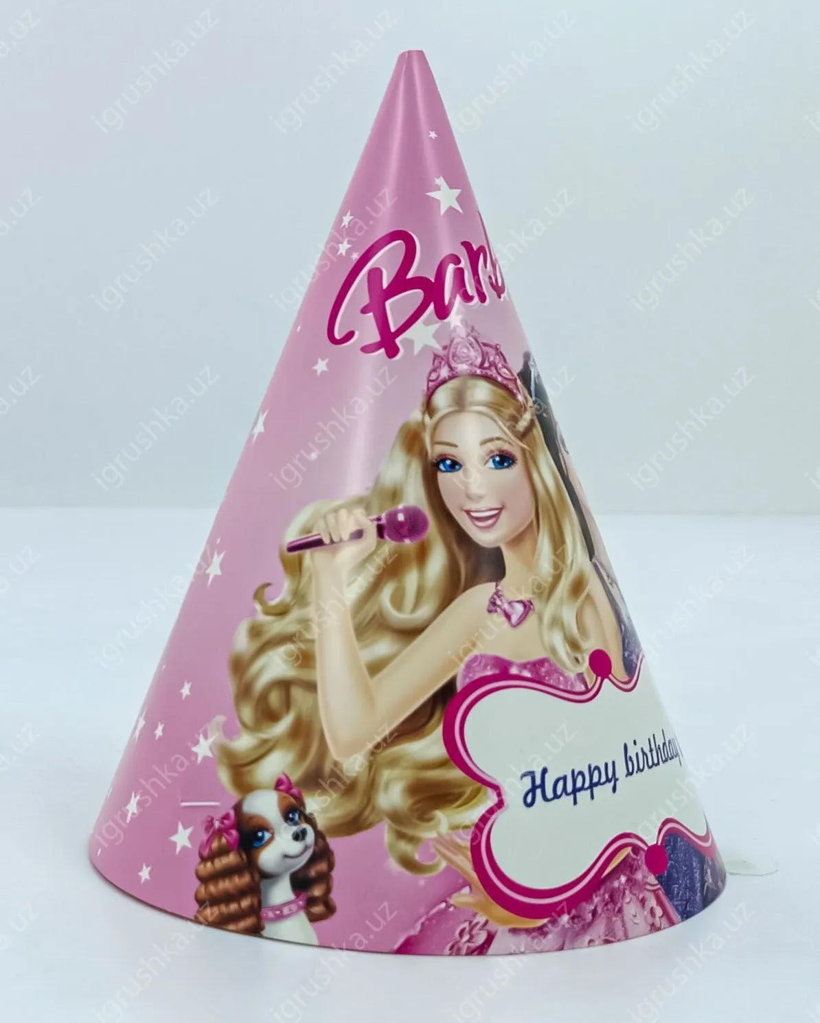 картинка Праздничные шапочки для детей - Happy birthday! Кукла барби (Цена за 1 штук) от магазина igrushka.uz