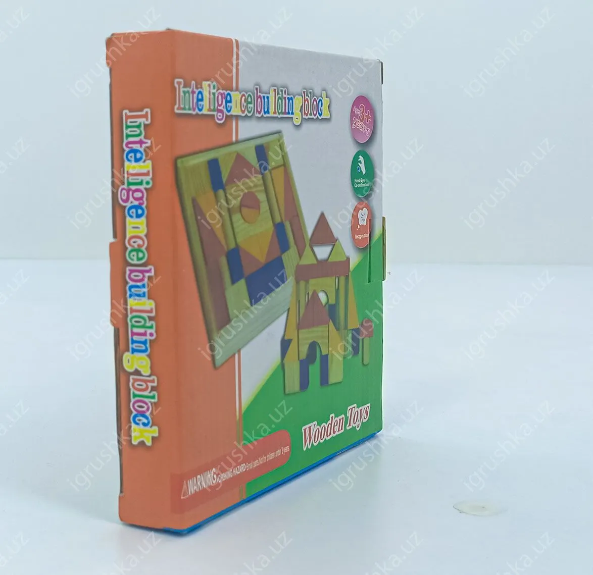 картинка Конструктор деревянный "Геометрические фигуры" 31 деталь от магазина igrushka.uz