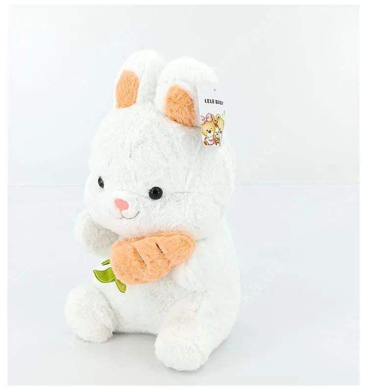 картинка Заяц Пушок с морковкой 38см от магазина igrushka.uz