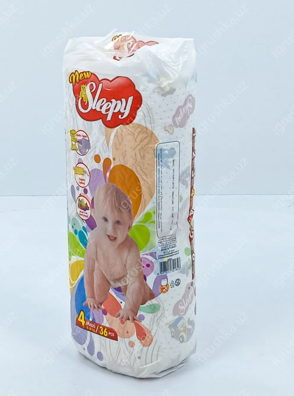 картинка Детские подгузники New Sleepy 7-14 кг 4-Макси 36 шт от магазина igrushka.uz