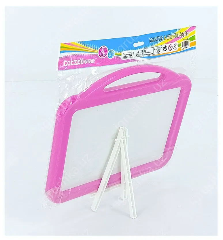 картинка Доска для обучения алфавиту, с магнитами и маркером, цвета в ассортименте от магазина igrushka.uz