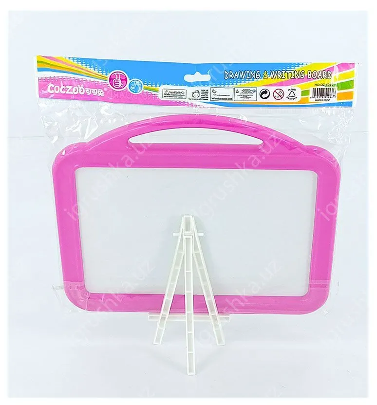 картинка Доска для обучения алфавиту, с магнитами и маркером, цвета в ассортименте от магазина igrushka.uz