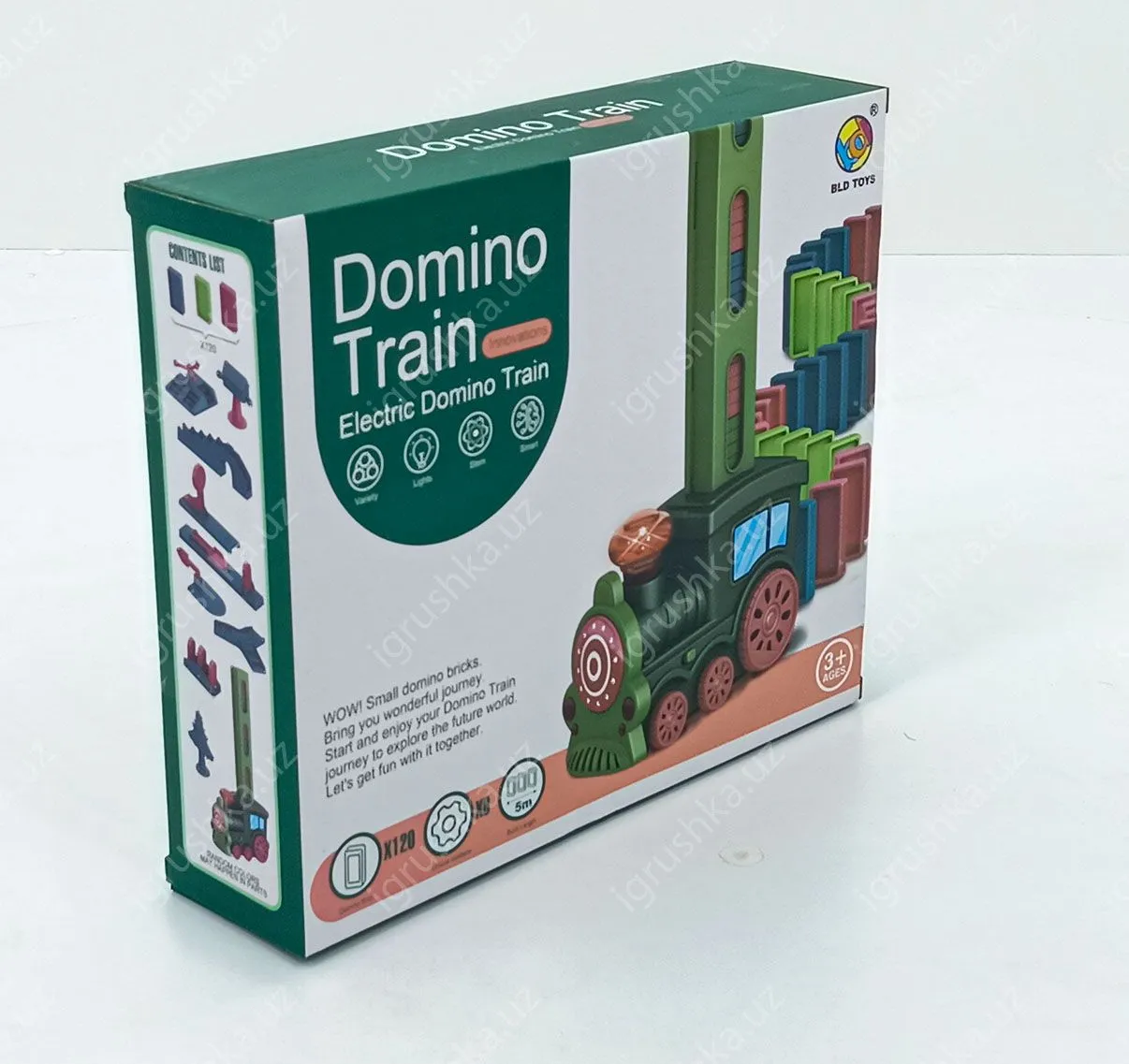 картинка Поезд Домино развивающий / Паровоз с домино B7100 от магазина igrushka.uz
