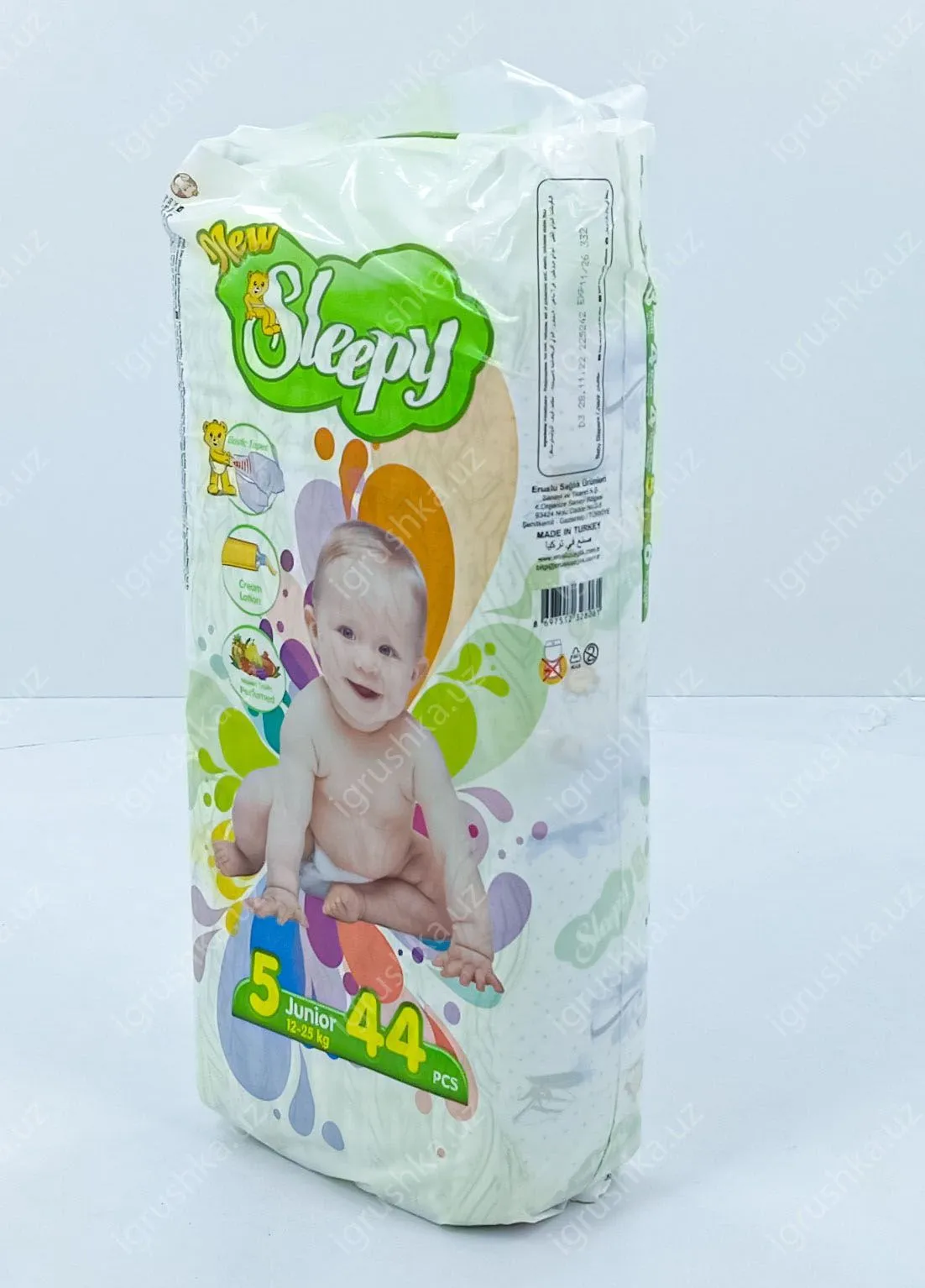 картинка Детские подгузники New Sleepy 11-18 кг 5-Младший 44 шт от магазина igrushka.uz