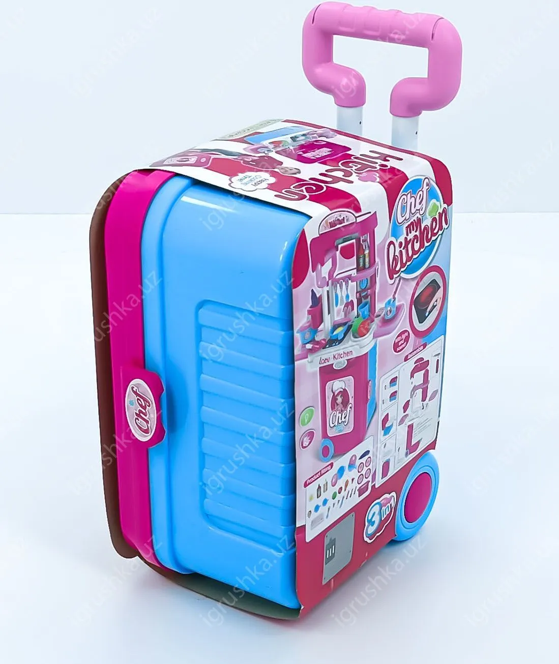 картинка Набор кухня Kitchen Кухня детская 3 в 1. Арт. 008-951a от магазина igrushka.uz