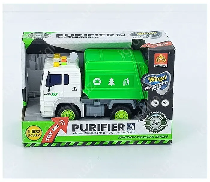 картинка Инерционный Мусоровоз (свет/звук) от магазина igrushka.uz