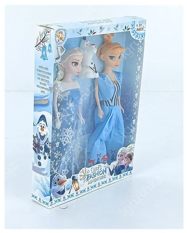 картинка Кукла «Холодное сердце» Анна и Эльза + снеговик от магазина igrushka.uz
