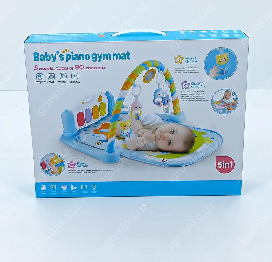 картинка Развивающий коврик Baby's piano gym mat 5в1 от магазина igrushka.uz